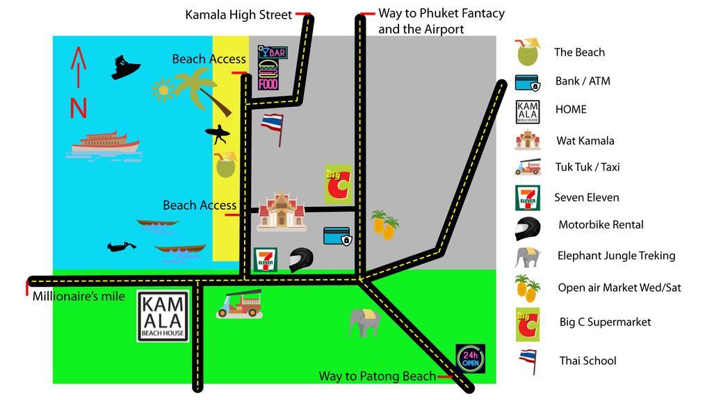 Kamala Beach House - 1 Min Walk To Beach Esterno foto